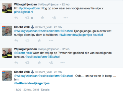 Politie op Twitter: rechtszaak om beledigende ‘sukkel’-tweet